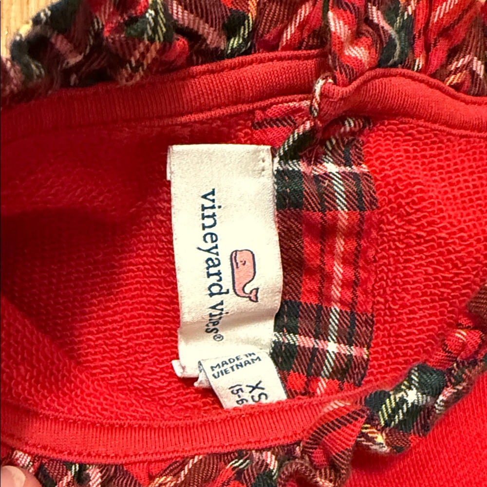 Vineyard Vines Red Plaid Dress size 5-6 - Picture 2 of 5